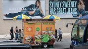 „Great Genes“? Die Werbekampagne mit Sydney Sweeney – das Foto zeigt Werbeplakate in New York – ...