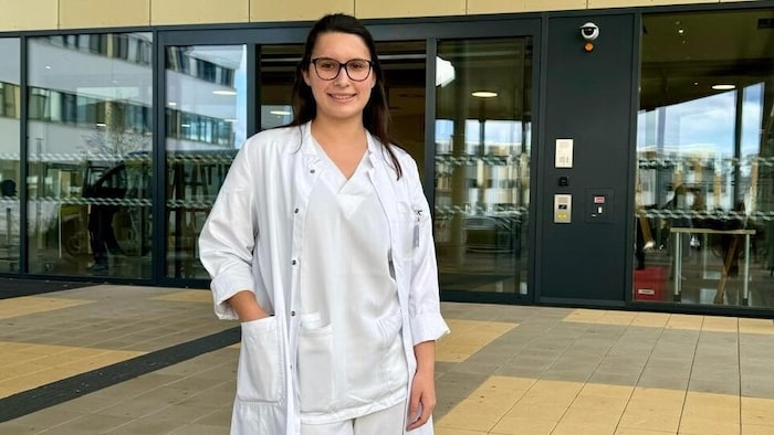 Laura Schermann, eine der sieben ersten Absolventen des Burgenländischen Medizinstudiums, ...