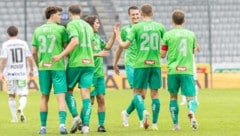 Die WSG Tirol jubelte über den souveränen Saisonstart gegen TSV Hartberg.