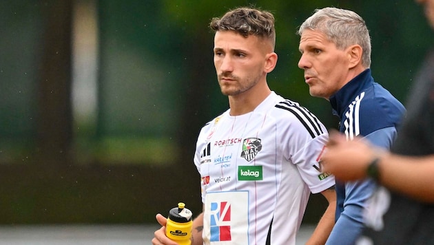 Donis Avdijaj und Trainer Dietmar Kühbauer