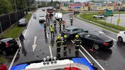 Der Unfall bei Ottensheim – vier Fahrzeuge waren verwickelt
