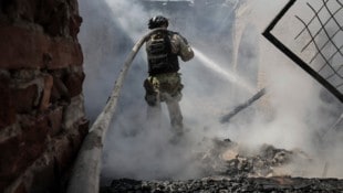Russland hat als Vergeltungsaktion einen Raketenangriff auf Kiew gestartet. Mehr als sieben ...