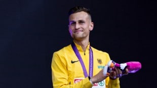 Nach seinem Gold-Lauf gab Karl Bebendorf ein emotionales Interview.