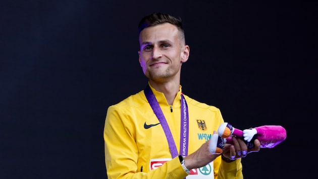 Nach seinem Gold-Lauf gab Karl Bebendorf ein emotionales Interview.