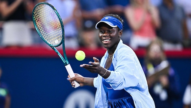 Die strahlende Siegerin: Victoria Mboko