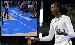 Auch beim Spiel zwischen Chicago Sky und den Golden State Valkyries fand plötzlich ein Dildo ...