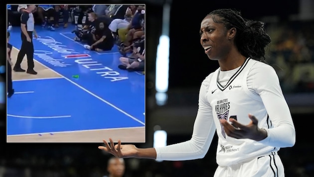 Auch beim Spiel zwischen Chicago Sky und den Golden State Valkyries fand plötzlich ein Dildo ...