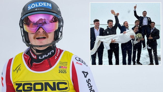 Fabio Gstrein feiert eine Schnee-Hochzeit im August.