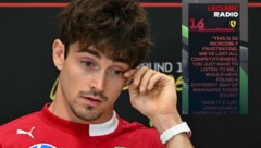 Charles Leclerc ärgerte sich über das Teamradio.