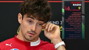 Charles Leclerc ärgerte sich über das Teamradio.
