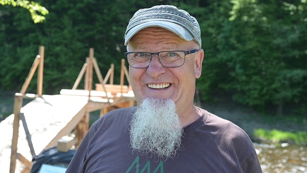 Erich Roitner ist Stegbaumeister. Ob er einen Nachfolger findet, ist ungewiss.