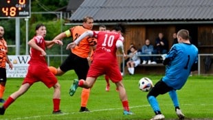 Das Tor von Frantschach-Goalie Knapp war unter Dauerbeschuss.