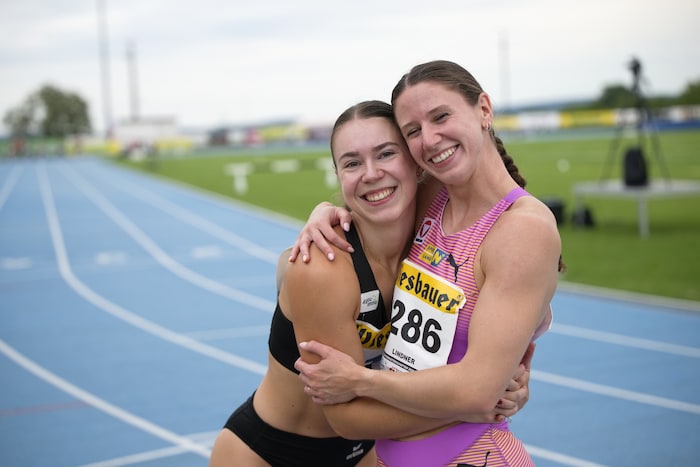Zweimal musste sich Isabel Posch (l.) ihrer Staffelkollegin Leni Lindner geschlagen geben. Das ...