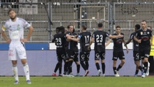 Die Altacher jubelten in Wolfsberg über ihren ersten Liga-Auftaktsieg seit Sommer 2017.