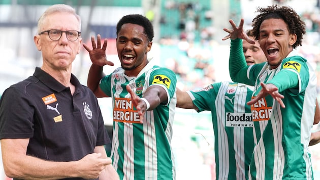 Rapid bezwang Blau-Weiß Linz mit 1:0.