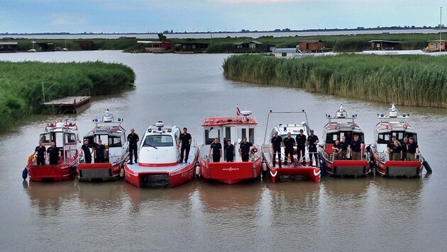 Die Flotte steht parat und düst auf Zuruf los, um Leben zu retten.