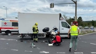 Der Lenker des Klein-Lkw übersah den Motorradlenker. 