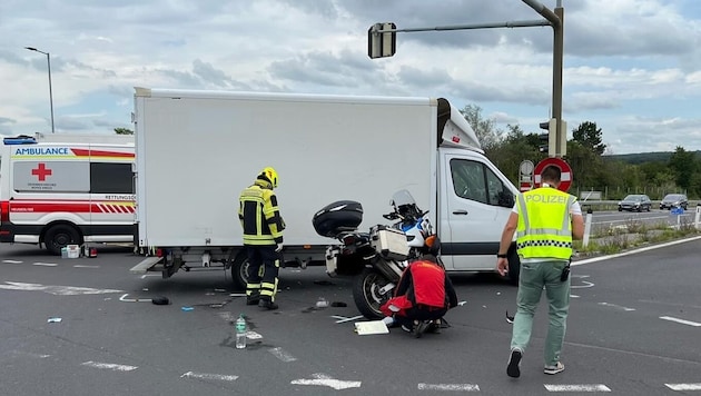 Der Lenker des Klein-Lkw übersah den Motorradlenker.