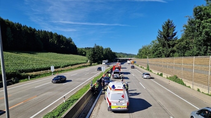 Der Rettungseinsatz auf der A2