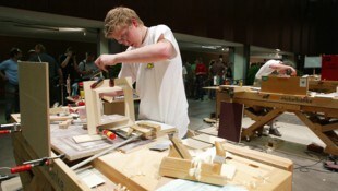 Niederösterreichs Tischler-Lehrlinge hobeln, hämmern und sägen künftig um ganze Plakatwände.