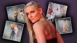 Lindsey Vonn gab auf der Bühne ordentlich Gas.