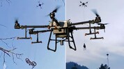 Profi-Drohnen für den Agrar- und Filmbereich können mehr als filmen und Dünger versprühen: In ...