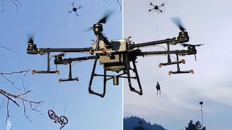 Profi-Drohnen für den Agrar- und Filmbereich können mehr als filmen und Dünger versprühen: In ...