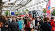 Andrang beim Salzburger Hauptbahnhof