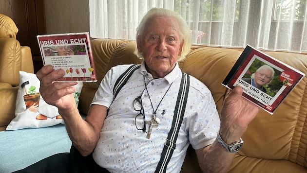 Seine neuen CD’s voller Mundharmonika-Stücken will der fast 90-Jährige anlässlich seines ...