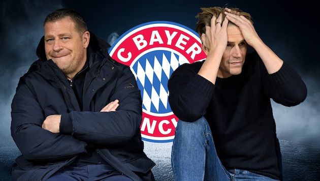 Max Eberl (l.) und Christoph Freund (r.) müssen sich Kritik von Lothar Matthäus gefallen lassen.
