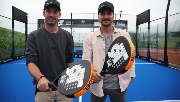 Tatra (links) und Schwaighofer beleben den Padel-Sport.