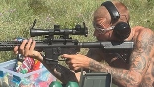 Justin Bieber beim Ballern