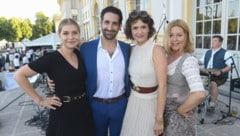 Die „Rosenheim Cops“-Darsteller Sarah Thonig (l-r), Paul Brusa, Sophie Melbinger und Karin ...