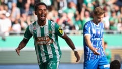 Nosa Dahl brachte Rapid gegen Blau-Weiß Linz mit 1:0 in Führung.
