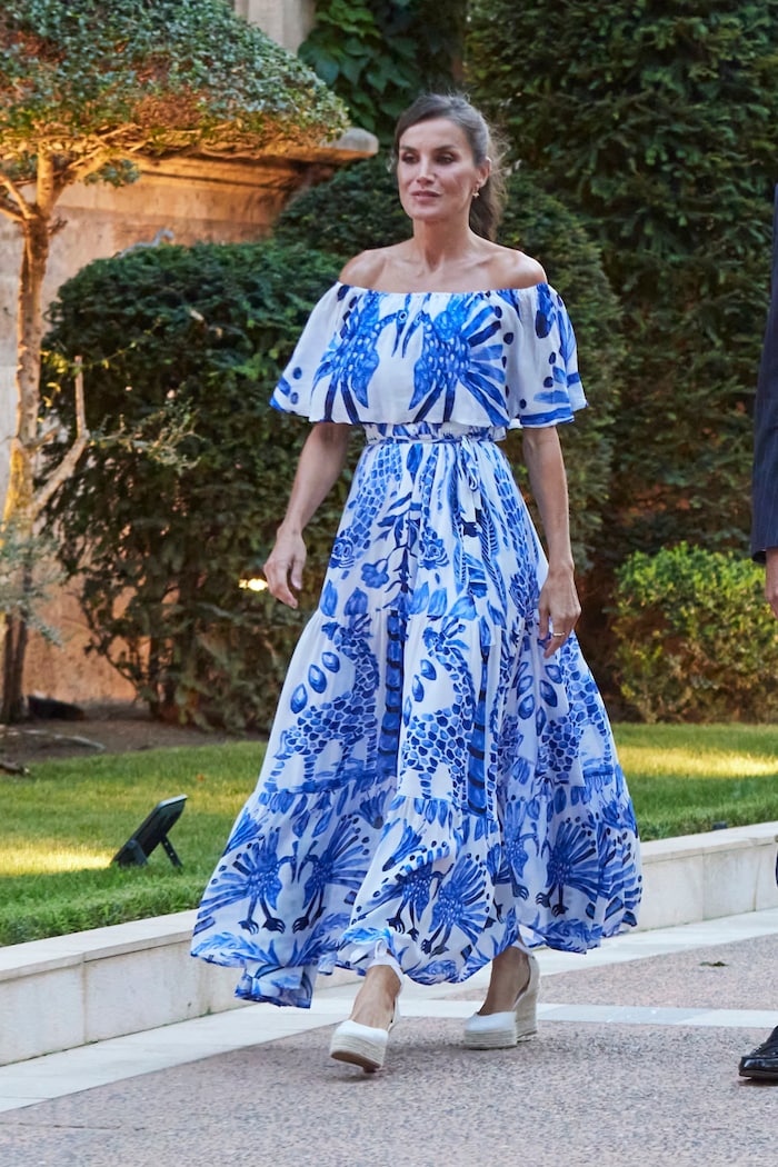 Königin Letizia 2023 beim Empfang im Marivent Palast auf Mallorca.