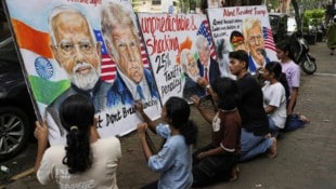 In Indien werden die Drohungen von Donald Trump teilweise mit Humor genommen. 