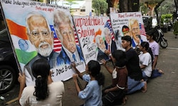 In Indien werden die Drohungen von Donald Trump teilweise mit Humor genommen. 