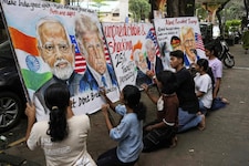 In Indien werden die Drohungen von Donald Trump teilweise mit Humor genommen. 