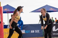 Sarah Kastenberger (re.) holte zuletzt mit ihrer Partnerin Michaela Handler-Hollaus in Tulln ...