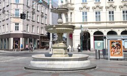 Der Sparkassenbrunnen wird Ende des Jahres abgebaut.