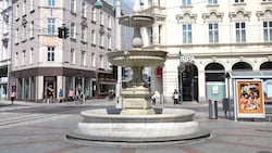 Der Sparkassenbrunnen wird Ende des Jahres abgebaut.