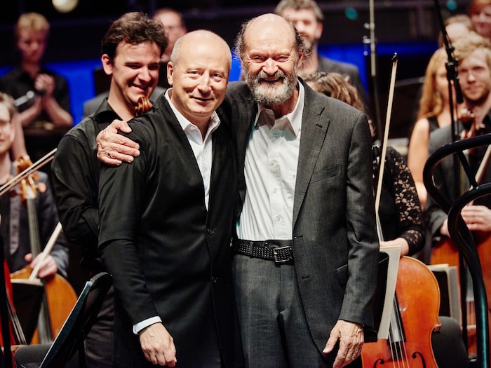 Paavo Järvi und Arvo Pärt 2018 in Pärnu.