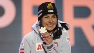 Im Februar krönte sich Stephie Venier zur Heim-Weltmeisterin.