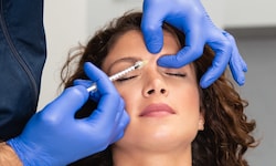 Behandlung mit Botox-Spritze