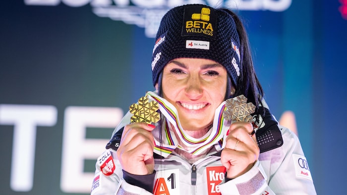 Ihre Karriere vergoldete sie bei der Heim-WM in Saalbach.