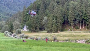 Bergretter und Alpinpolizei waren im Einsatz