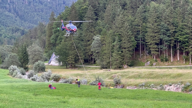 Bergretter und Alpinpolizei waren im Einsatz