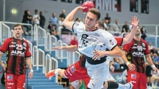 Mykola Bilyk (re.) freut sich beim Trainingslager in Graz schon auf den Saisonstart mit THW ...