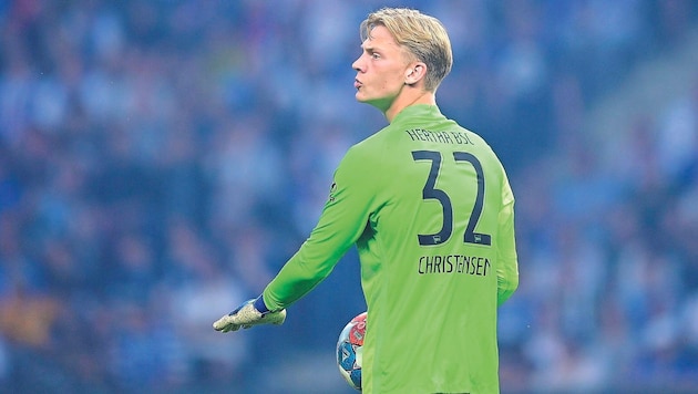 Für Hertha BSC bestritt Oliver Christensen 33 Spiele in der ersten deutschen Bundesliga – heute ...