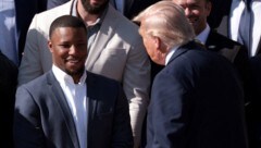 US-Präsident Donald Trump konnte Saquon Barkley wohl nicht davon überzeugen, Teil eines neuen ...